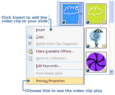 Select Preview/Properties