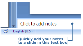 Selecting Notes Page