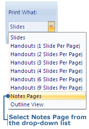 Making a printing choice