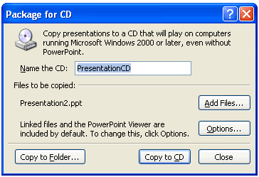 Active Presentation window