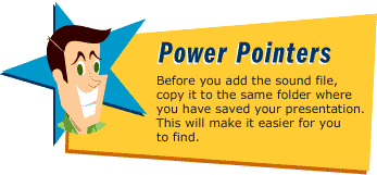 Adding Sound Files tip
